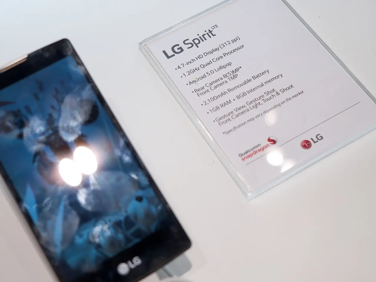 In this picture I can see there is a smart phone and it has a display, there are some...