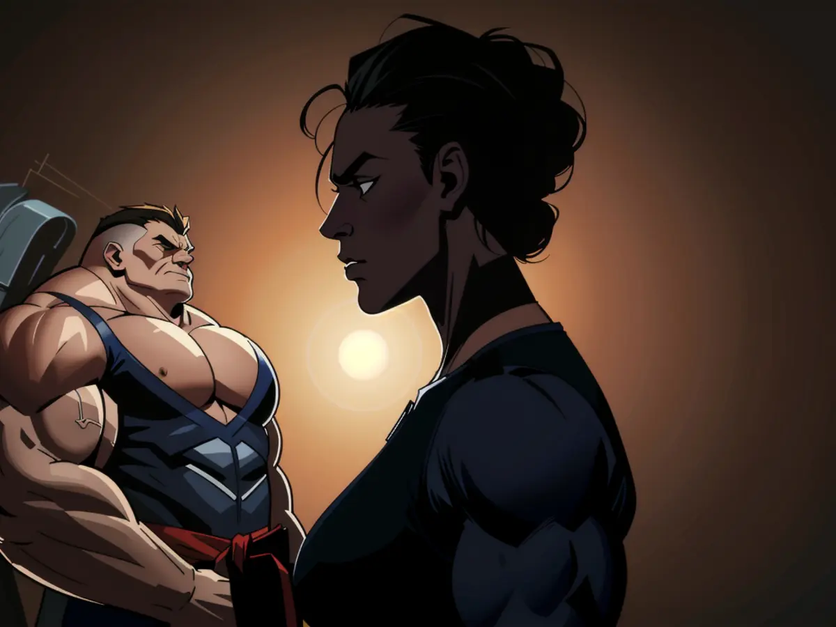 Female figure in shadowy profile engaged in phone conversation